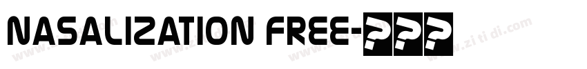 Nasalization Free字体转换
